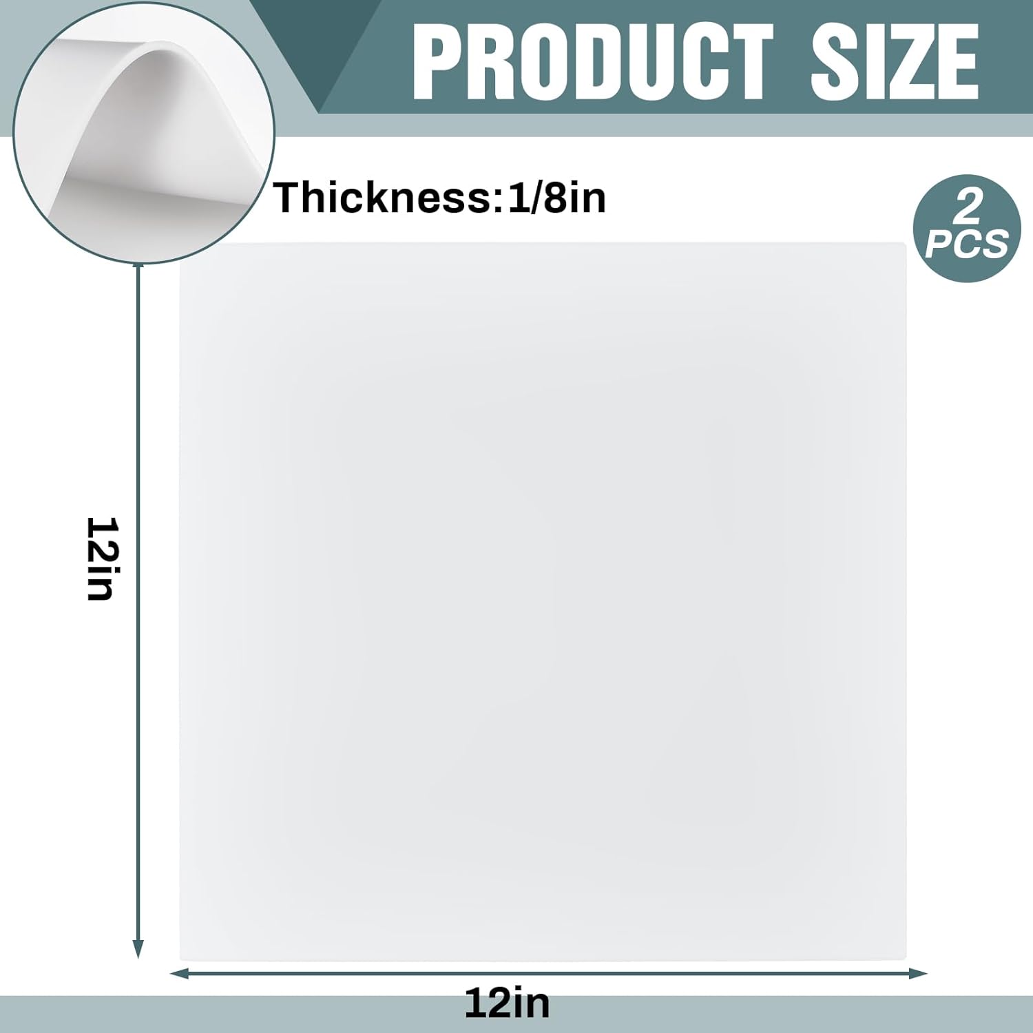 Folha de borracha de silicone de 12 x 12 polegadas, almofada de borracha branca de 1/8 de polegada, material de junta de borracha resistente ao calor para serviços pesados - Fornecedores Paidu