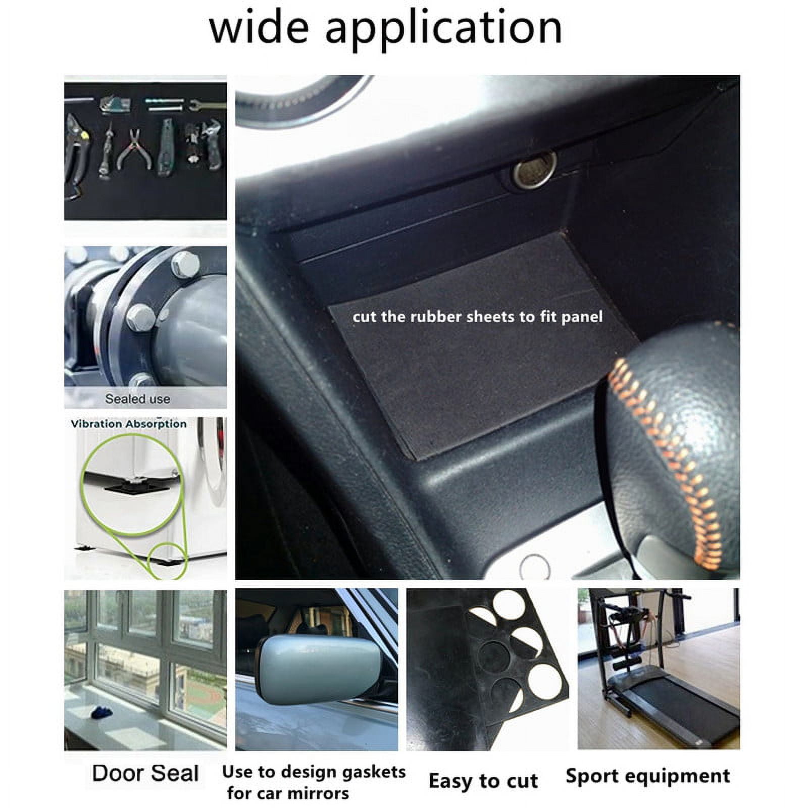 Black Thin Rubber Sheet Silicone High Temp Gasket Material Universal Auto Vehicle 1mm Thick - Paidu Suppliers