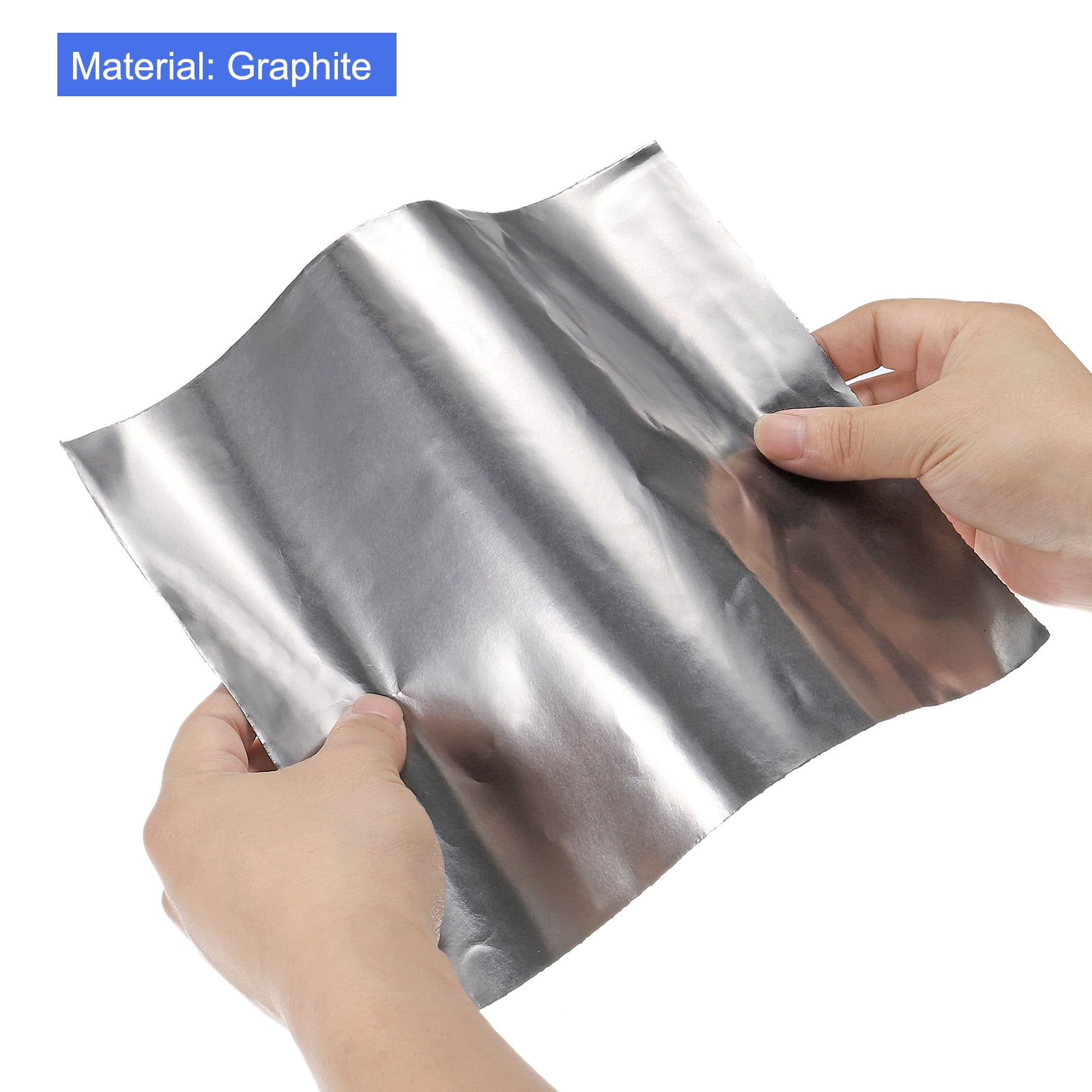 Flexible Graphite Foil Graphite Gasket Sheet Graphite Foil Sheet 250x200x0.05mm, Pack of 5  - Paidu Group